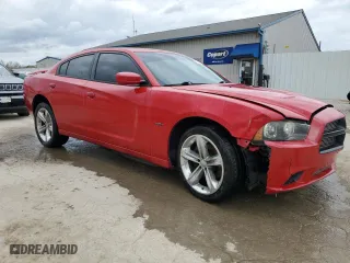 2013 Dodge Charger RT Plus with VIN 2C3CDXCT4DH529506, listed as a Copart auction lot 47526615 with 140,275 mi miles and Salvage Title. Bid and sale history available at carsss.com. Image 4.