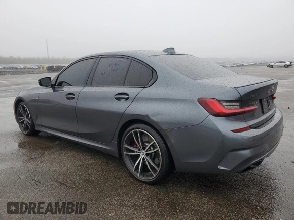 2022 BMW 3 Series M340i xDrive with VIN 3MW5U9J00N8C25719, listed as a Copart auction lot 48188795 with 21,969 mi miles and Salvage Title. Bid and sale history available at carsss.com. Image 2.