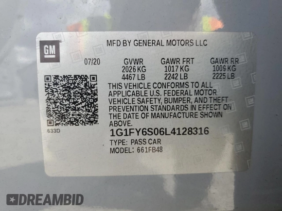 2020 Chevrolet Bolt EV LT z VIN 1G1FY6S06L4128316, wystawiony jako Copart lot #51550575 z przebiegiem 39 513 mil mil oraz Szkoda całkowita • Salvage title. Historia ofert i sprzedaży dostępna na DreamBid. Obrazek 14.