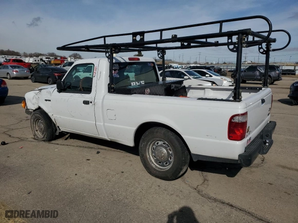 2005 Ford Ranger XL with VIN 1FTYR10UX5PA77782, listed as a Copart auction lot 46300915 with 195,008 mi miles and Salvage Title. Bid and sale history available at carsss.com. Image 2.