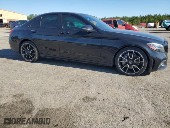2019 Mercedes-Benz C 300 with VIN 55SWF8DB9KU305969, listed as a Copart auction lot 52732475 with 60,343 mi miles and Salvage title. Bid and sale history available at DreamBid. Image 4.