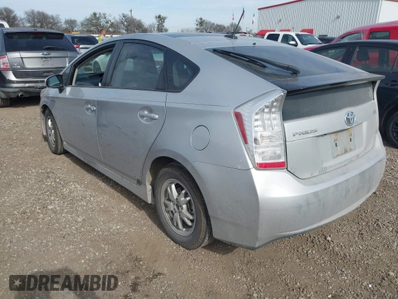 2010 Toyota Prius II with VIN JTDKN3DUXA1142117, listed as a IAAI auction lot 41349929 with 281,934 mi miles. Bid and sale history available at carsss.com. Image 3.