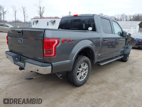 2016 Ford F-150 XLT with VIN 1FTEW1EF9GFC80614, listed as a IAAI auction lot 41799995 with 38,079 mi miles. Bid and sale history available at carsss.com. Image 4.