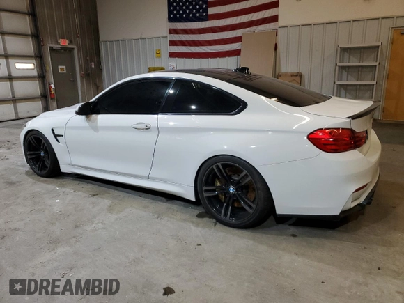 2017 BMW M4 with VIN WBS3R9C32HA014087, listed as a Copart auction lot 87033904 with 55,026 mi miles and Salvage title. Bid and sale history available at DreamBid. Image 2.