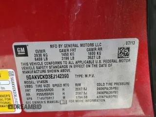 2014 Buick Enclave Premium with VIN 5GAKVCKD3EJ142390, listed as a Copart auction lot 49139455 with Not Provided miles and Salvage Title. Bid and sale history available at DreamBid. Image 16.