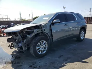 2019 Chevrolet Traverse LT Cloth with VIN 1GNERGKW5KJ305844, listed as a Copart auction lot 60865485 with 63,470 mi miles and Salvage title. Bid and sale history available at DreamBid. Image 1.