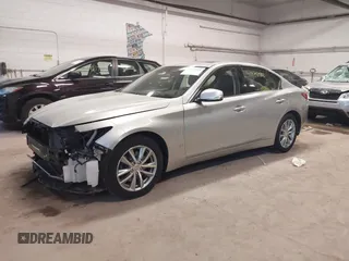 2015 Infiniti Q50 Premium with VIN JN1BV7AR3FM396154, listed as a IAAI auction lot 41978988 with 110,109 mi miles. Bid and sale history available at carsss.com. Image 2.