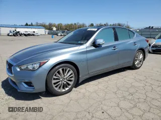 2019 Infiniti Q50 Luxe с VIN JN1EV7AR4KM554346, выставлен на аукционе Copart как лот 53628745 с пробегом 57 795 миль миль и Списание • Salvage title. История ставок и продаж доступна на DreamBid. Изображение 1.