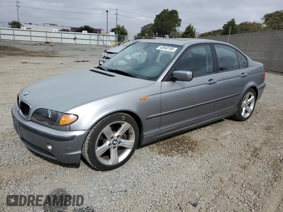 2004 BMW 3 Series 325i with VIN WBAAZ33414KP89681, listed as a Copart auction lot 43840195 with 200,212 mi miles and Salvage Title. Bid and sale history available at carsss.com. Image 1.