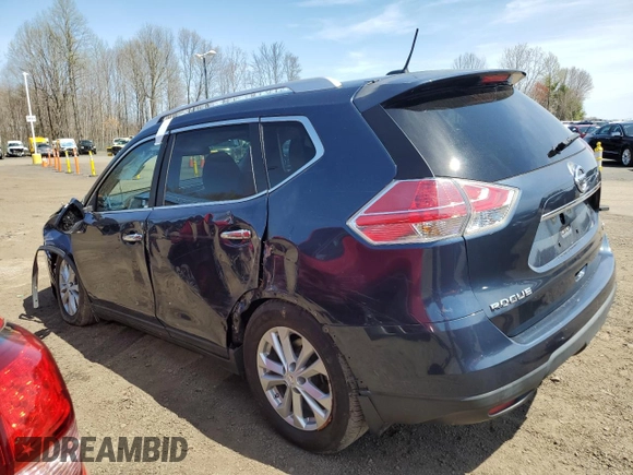 2015 Nissan Rogue SV with VIN KNMAT2MV1FP557979, listed as a Copart auction lot 54177585 with 66,031 mi miles and Salvage Title. Bid and sale history available at carsss.com. Image 2.