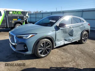 2023 Infiniti QX55 Essential with VIN 3PCAJ5KR2PF123868, listed as a Copart auction lot 49993035 with 10,009 mi miles and Salvage Title. Bid and sale history available at DreamBid. Image 1.