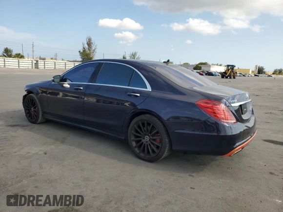 2017 Mercedes-Benz S 550 with VIN WDDUG8CB7HA287003, listed as a Copart auction lot 50341935 with 103,231 mi miles and Salvage Title. Bid and sale history available at carsss.com. Image 2.