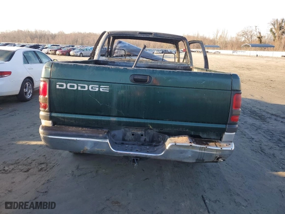 1998 Dodge Ram 1500 with VIN 1B7HC16X3WS565215, listed as a Copart auction lot 42977295 with 0 mi miles and Salvage Title. Bid and sale history available at carsss.com. Image 6.