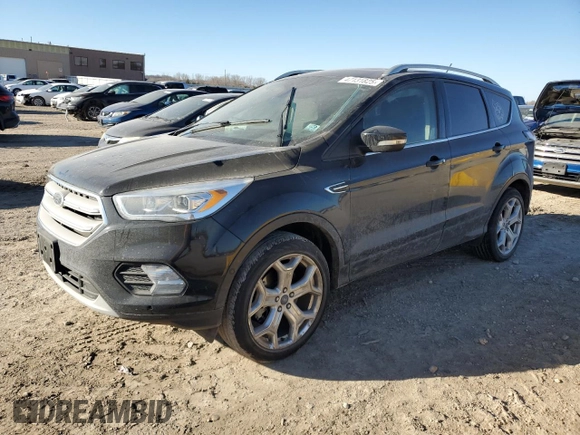 2018 Ford Escape Titanium with VIN 1FMCU9J95JUA36324, listed as a Copart auction lot 47131825 with 63,563 mi miles and Salvage title. Bid and sale history available at DreamBid. Image 1.