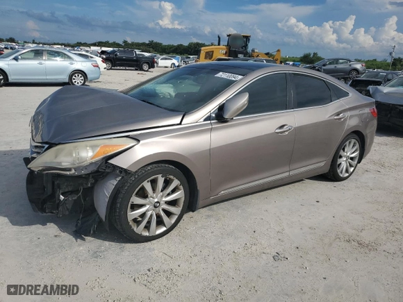 2012 Hyundai Azera with VIN KMHFH4JG1CA194151, listed as a Copart auction lot 72110094 with 98,178 mi miles and Salvage Title. Bid and sale history available at carsss.com. Image 1.