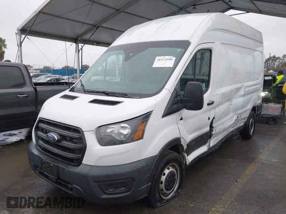 2020 Ford Transit Cargo with VIN 1FTBR1X82LKB60762, listed as a IAAI auction lot 41572948 with 112,050 mi miles and . Bid and sale history available at DreamBid. Image 2.