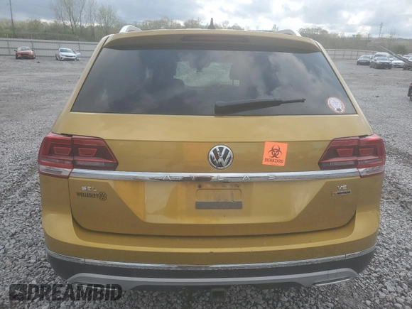 2018 Volkswagen Atlas SEL with VIN 1V2MR2CA5JC563101, listed as a Copart auction lot 51227585 with Not provided miles and Salvage title. Bid and sale history available at DreamBid. Image 6.
