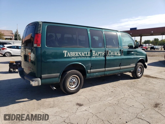 1997 GMC Savana z VIN 1GJGG25R1V1073885, wystawiony jako Copart lot #72458594 z przebiegiem 189 209 mil mil oraz Szkoda całkowita • Salvage title. Historia ofert i sprzedaży dostępna na DreamBid. Obrazek 3.