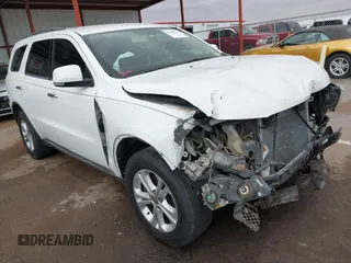 2013 Dodge Durango Crew with VIN 1C4RDHDG0DC535397, listed as a IAAI auction lot 41036306 with 163,571 mi miles. Bid and sale history available at carsss.com. Image 1.