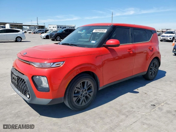 2021 Kia Soul EX with VIN KNDJ33AU2M7768705, listed as a Copart auction lot 50398565 with 35,676 mi miles and Salvage Title. Bid and sale history available at carsss.com. Image 1.