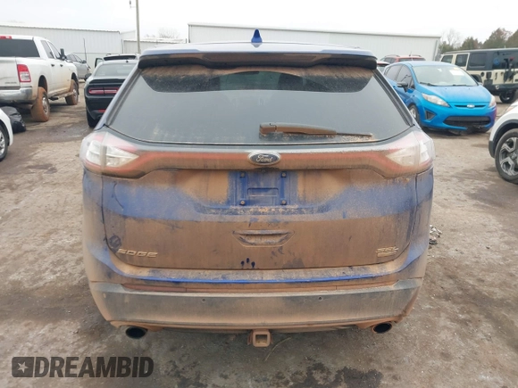 2015 Ford Edge SEL with VIN 2FMTK4J97FBB27665, listed as a IAAI auction lot 41499142 with 152,815 mi miles. Bid and sale history available at carsss.com. Image 16.