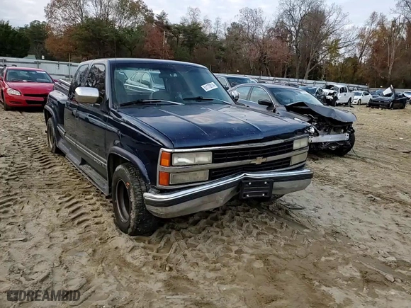 1993 Chevrolet C/K 1500 with VIN 2GCEC19K5P1248511, listed as a Copart auction lot 81170814 with 238,029 mi miles and Salvage Title. Bid and sale history available at carsss.com. Image 10.
