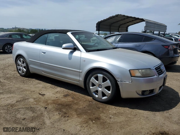 2003 Audi A4 3.0L with VIN WAUAT48H03K018355, listed as a Copart auction lot 53523405 with 104,271 mi miles and Clean Title. Bid and sale history available at carsss.com. Image 4.