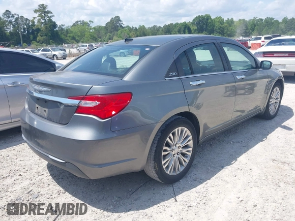 2012 Chrysler 200 Limited with VIN 1C3CCBCB1CN308772, listed as a IAAI auction lot 42187662 with 243,483 mi miles and . Bid and sale history available at DreamBid. Image 4.