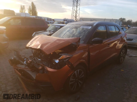 2019 Nissan Kicks SR with VIN 3N1CP5CU5KL532440, listed as a Copart auction lot 68080882 with 7,455 mi miles and . Bid and sale history available at DreamBid. Image 1.