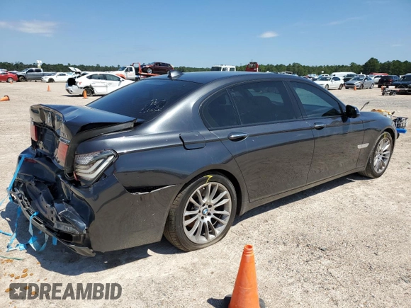 2015 BMW 7 Series 740Li xDrive with VIN WBAYF4C58FGS99363, listed as a Copart auction lot 69837154 with 115,101 mi miles and Salvage Title. Bid and sale history available at carsss.com. Image 3.