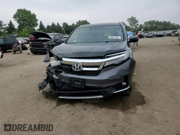 2019 Honda Pilot Elite with VIN 5FNYF6H01KB008279, listed as a Copart auction lot 60553065 with 132,711 mi miles and Salvage title. Bid and sale history available at DreamBid. Image 14.