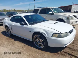 2002 Ford Mustang GT Deluxe with VIN 1FAFP42X22F128673, listed as a IAAI auction lot 41897080 with 137,379 mi miles. Bid and sale history available at carsss.com. Image 1.