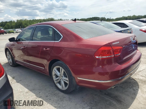 2015 Volkswagen Passat SEL Premium with VIN 1VWCV7A3XFC057374, listed as a Copart auction lot 61545815 with 114,549 mi miles and Clean title. Bid and sale history available at DreamBid. Image 2.