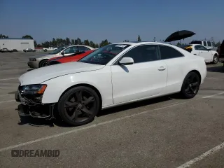 2010 Audi A5 Premium Plus with VIN WAULFAFR8AA048829, listed as a Copart auction lot 60000215 with 95,138 mi miles and Salvage title. Bid and sale history available at DreamBid. Image 1.
