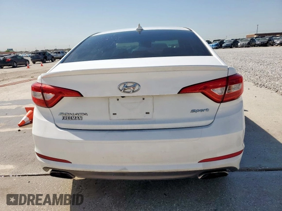 2016 Hyundai Sonata Sport with VIN 5NPE34AF2GH304273, listed as a Copart auction lot 52650515 with Not Provided miles and Salvage Title. Bid and sale history available at DreamBid. Image 6.