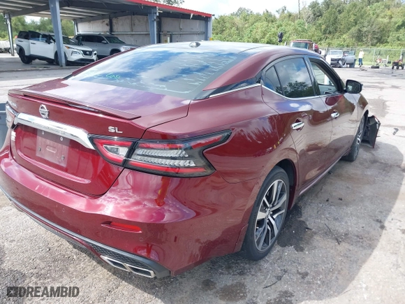 2020 Nissan Maxima SL with VIN 1N4AA6DV4LC376249, listed as a IAAI auction lot 40317843 with 52,065 mi miles. Bid and sale history available at carsss.com. Image 4.
