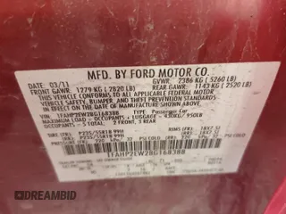 2011 Ford Taurus SEL с VIN 1FAHP2EW2BG168388, выставлен на аукционе Copart как лот 60280595 с пробегом 133 545 миль миль и Списание • Salvage title. История ставок и продаж доступна на DreamBid. Изображение 12.