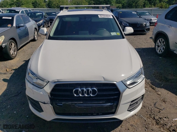 2017 Audi Q3 Premium with VIN WA1BCCFS0HR013861, listed as a Copart auction lot 62284624 with 107,934 mi miles and Salvage Title. Bid and sale history available at carsss.com. Image 5.