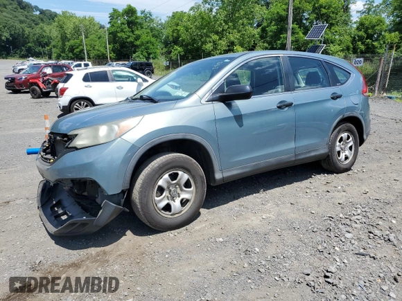2012 Honda CR-V LX with VIN 5J6RM4H39CL033836, listed as a Copart auction lot 62361625 with 192,783 mi miles and Salvage title. Bid and sale history available at DreamBid. Image 1.