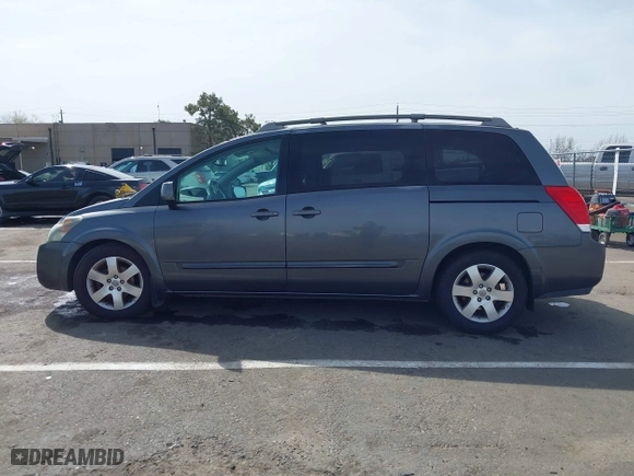 2005 Nissan Quest with VIN 5N1BV28U85N114573, listed as a IAAI auction lot 41841082 with 1 mi miles. Bid and sale history available at carsss.com. Image 14.