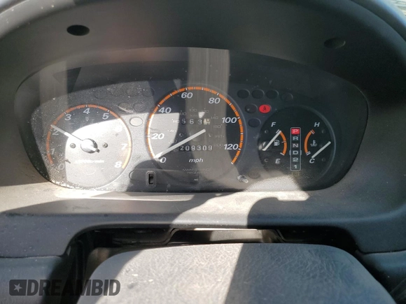 2001 Honda CR-V EX with VIN JHLRD18601C043461, listed as a Copart auction lot 48477705 with 209,309 mi miles and Salvage Title. Bid and sale history available at carsss.com. Image 9.