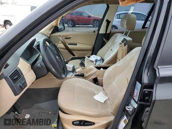 2004 BMW X3 2.5i with VIN WBXPA73494WC41339, listed as a Copart auction lot 89266205 with 0 mi miles and Salvage Title. Bid and sale history available at carsss.com. Image 7.