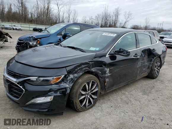 2020 Chevrolet Malibu RS with VIN 1G1ZG5ST5LF078646, listed as a Copart auction lot 51387275 with 33,956 mi miles and Salvage Title. Bid and sale history available at DreamBid. Image 1.