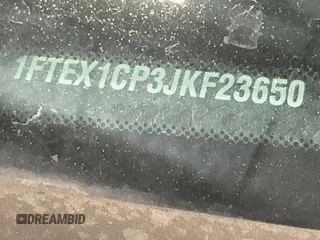 2018 Ford F-150 XL z VIN 1FTEX1CP3JKF23650, wystawiony jako IAAI lot #42785538 z przebiegiem 78 723 mil mil oraz . Historia ofert i sprzedaży dostępna na DreamBid. Obrazek 6.