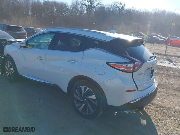 2016 Nissan Murano S with VIN 5N1AZ2MH1GN144560, listed as a IAAI auction lot 41230648 with 61,800 mi miles. Bid and sale history available at carsss.com. Image 3.