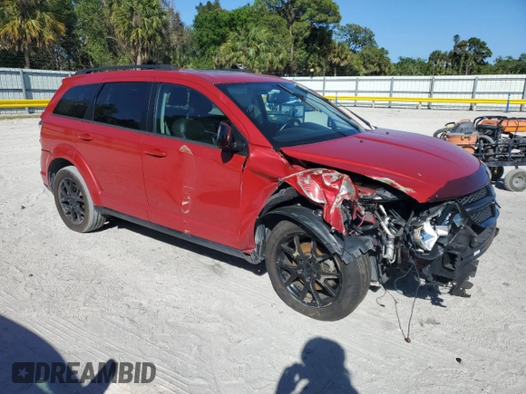 2015 Dodge Journey SXT with VIN 3C4PDCBB6FT691940, listed as a Copart auction lot 49379115 with 108,827 mi miles and Salvage Title. Bid and sale history available at carsss.com. Image 4.