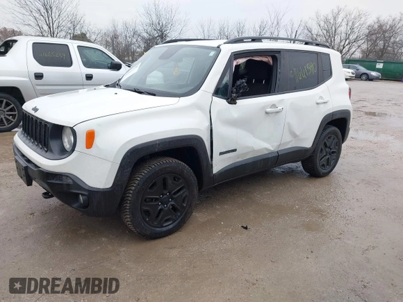 2018 Jeep Renegade Sport with VIN ZACCJBAB7JPH59147, listed as a IAAI auction lot 41661590 with 70,390 mi miles. Bid and sale history available at carsss.com. Image 17.