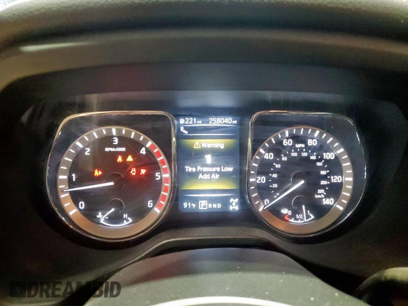 2016 Nissan Titan Pro-4X with VIN 1N6BA1F44GN509606, listed as a Copart auction lot 62336625 with 258,040 mi miles and Salvage title. Bid and sale history available at DreamBid. Image 9.