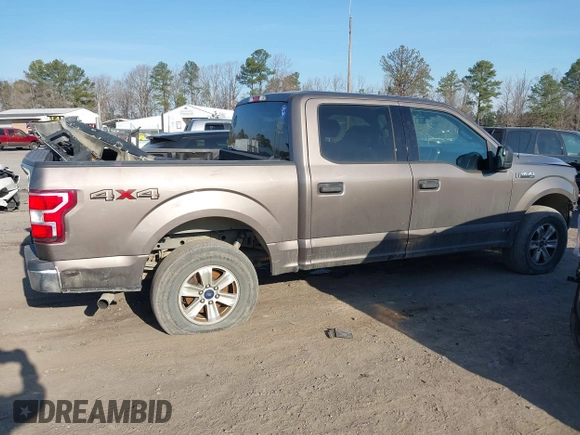 2018 Ford F-150 XL with VIN 1FTEW1E50JFC64090, listed as a IAAI auction lot 41738505 with 185,618 mi miles. Bid and sale history available at carsss.com. Image 14.