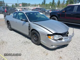 2005 Chevrolet Monte Carlo LS with VIN 2G1WW12E759250770, listed as a IAAI auction lot 42421162 with 194,498 mi miles and . Bid and sale history available at DreamBid. Image 1.